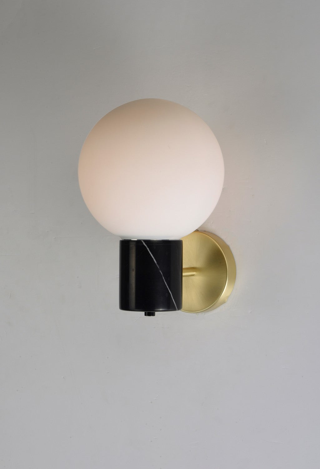 Maxim - 26030SWSBRBK - One Light Wall Sconce - Vesper - Satin Brass / Black