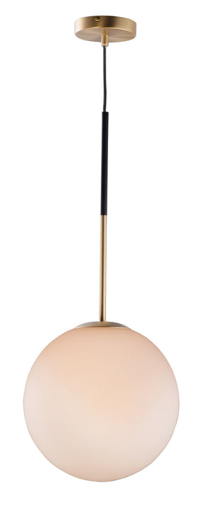 Maxim - 26034SWSBRBK - One Light Pendant - Vesper - Satin Brass / Black