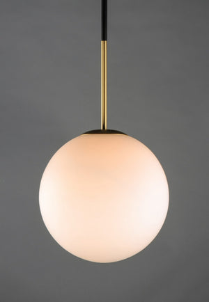 Maxim - 26034SWSBRBK - One Light Pendant - Vesper - Satin Brass / Black