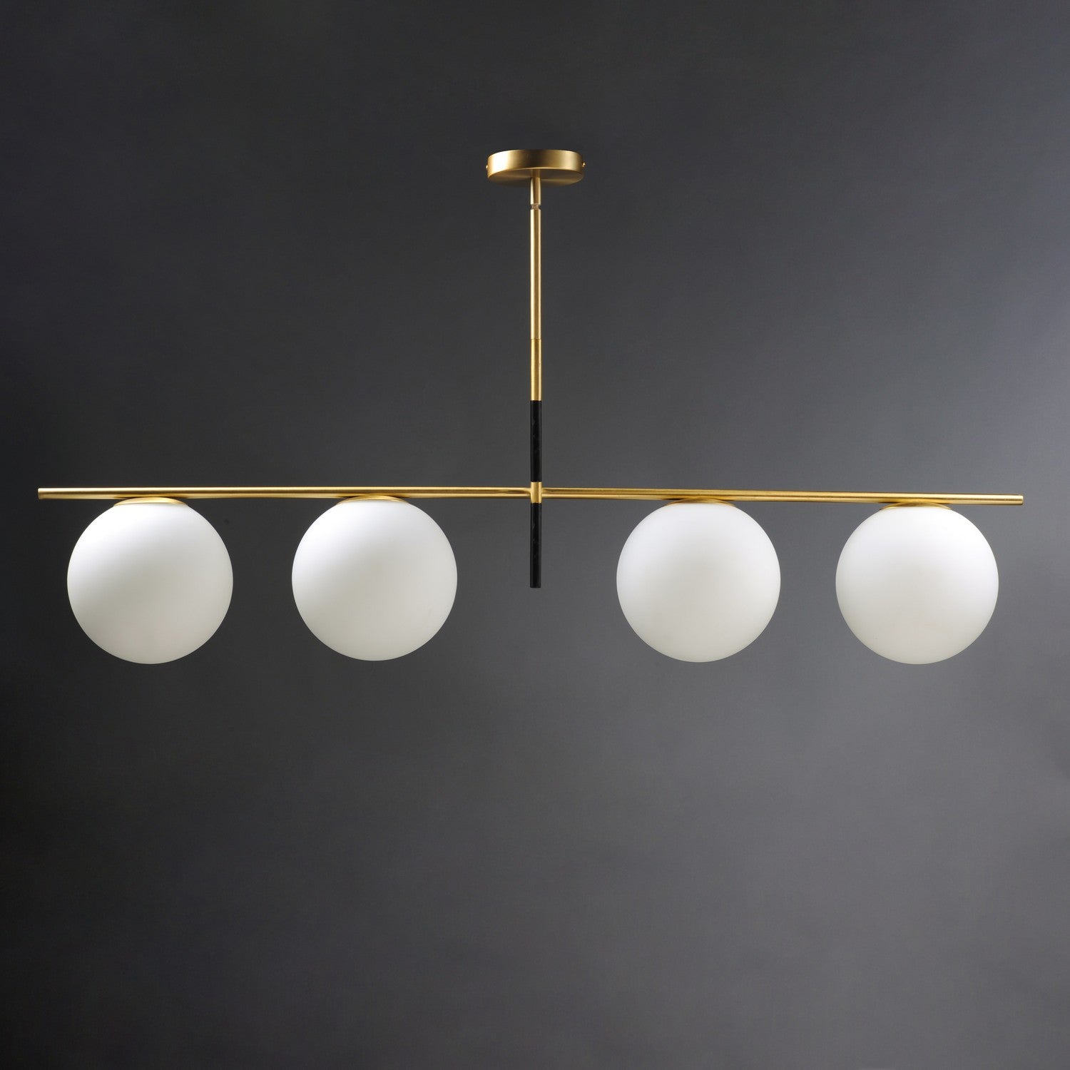 Maxim - 26036SWSBRBK - Four Light Pendant - Vesper - Satin Brass / Black