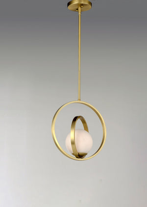 Maxim - 26052SWSBR - One Light Pendant - Coronet - Satin Brass