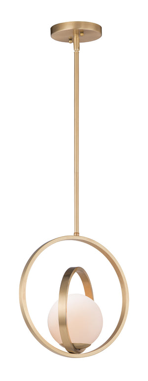 Maxim - 26052SWSBR - One Light Pendant - Coronet - Satin Brass