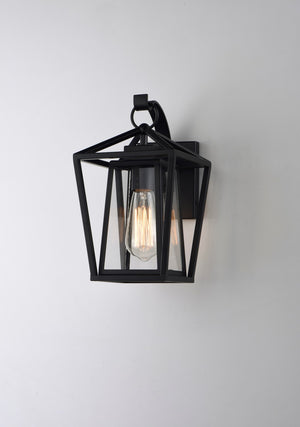 Maxim - 3173CLBK - One Light Outdoor Wall Lantern - Artisan - Black