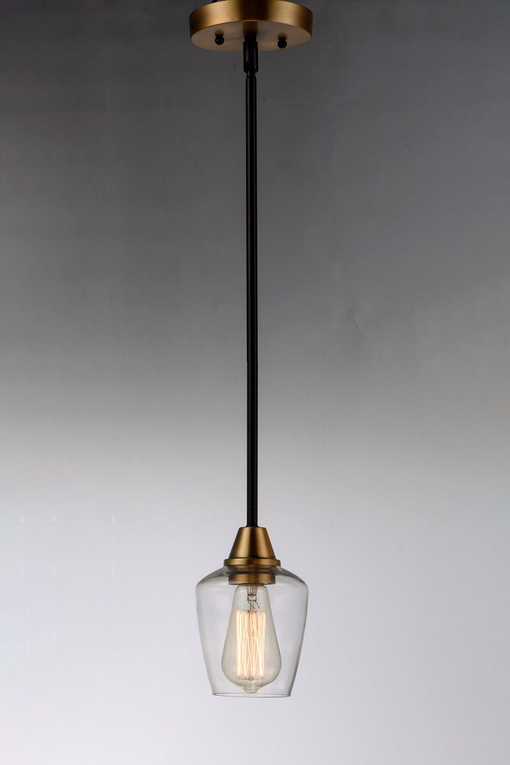 Maxim - 96120CLBZAB - One Light Mini Pendant - Goblet - Bronze / Antique Brass