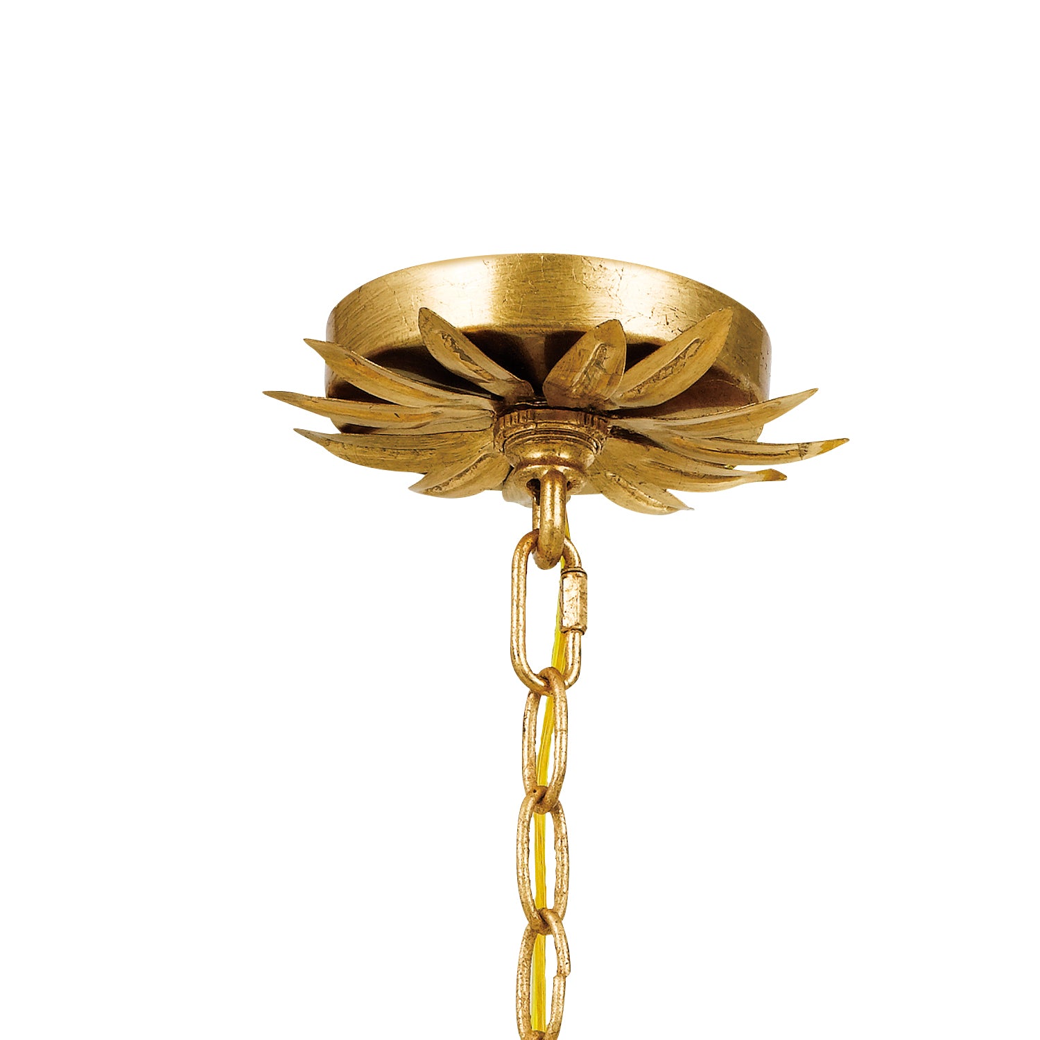 Crystorama - 515-GA - Eight Light Chandelier - Broche - Antique Gold