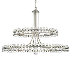 Crystorama - CLO-8890-BN - 24 Light Chandelier - Clover - Brushed Nickel