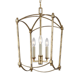 Visual Comfort Studio - F3321/3ADB - Three Light Lantern - Thayer - Antique Gild