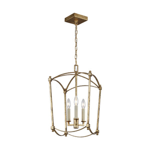 Visual Comfort Studio - F3321/3ADB - Three Light Lantern - Thayer - Antique Gild