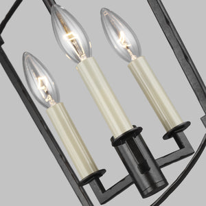 Visual Comfort Studio - F3321/3SMS - Three Light Lantern - Thayer - Smith Steel