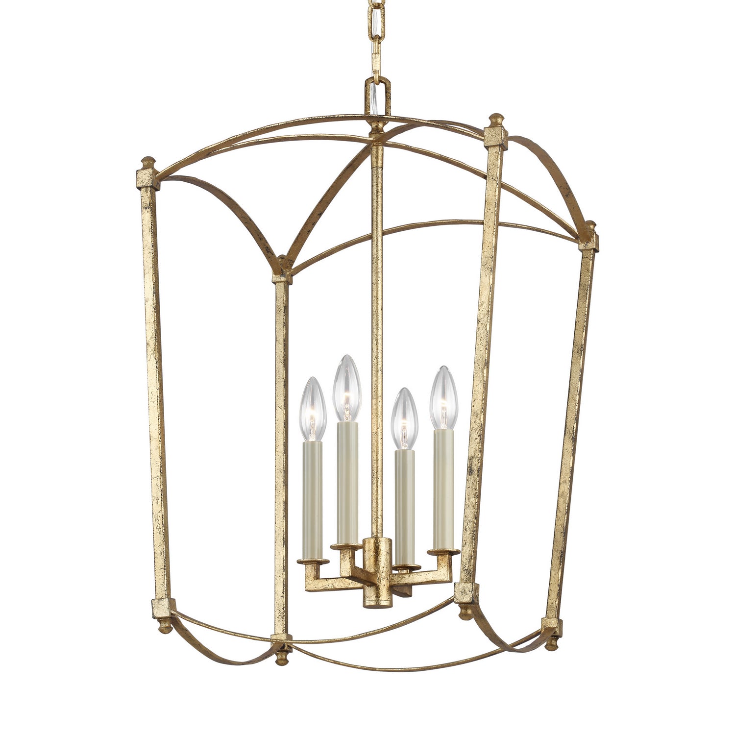 Visual Comfort Studio - F3322/4ADB - Four Light Lantern - Thayer - Antique Gild