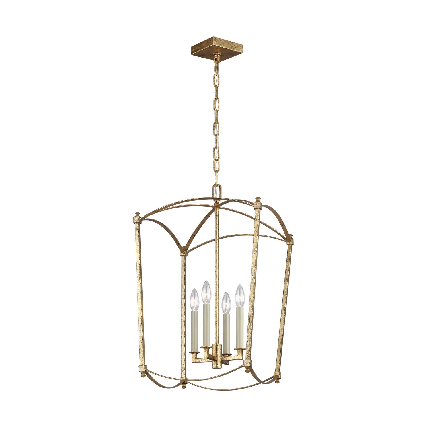 Visual Comfort Studio - F3322/4ADB - Four Light Lantern - Thayer - Antique Gild