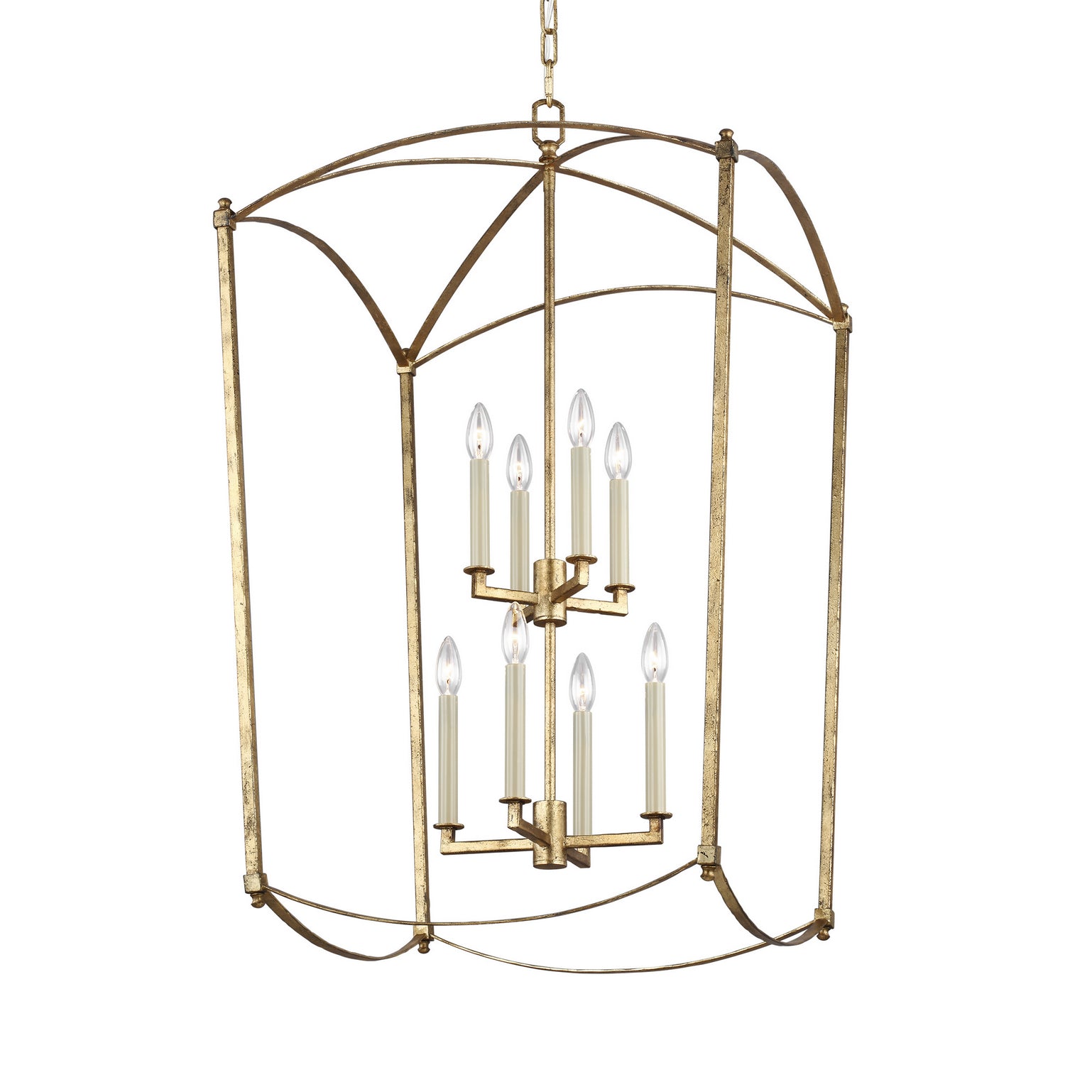 Visual Comfort Studio - F3324/8ADB - Eight Light Lantern - Thayer - Antique Gild