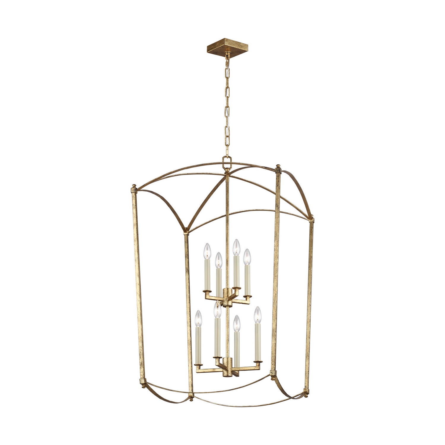 Visual Comfort Studio - F3324/8ADB - Eight Light Lantern - Thayer - Antique Gild