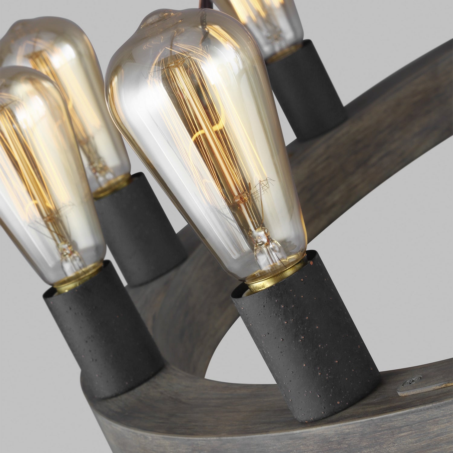 Visual Comfort Studio - F3932/12WOW/AF - 12 Light Chandelier - Avenir - Weathered Oak Wood / Antique Forged Iron