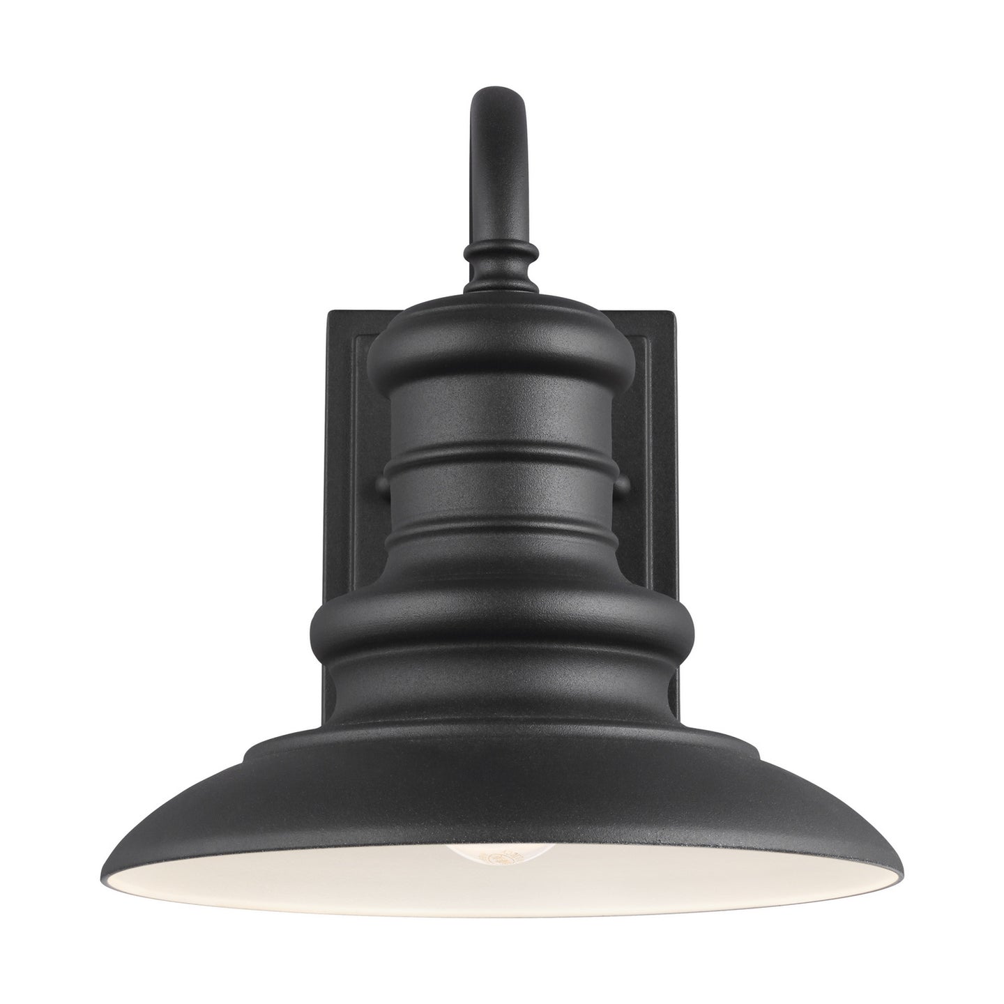 Generation Lighting - OL8600TXB - One Light Outdoor Wall Lantern - Redding Station - Textured Black