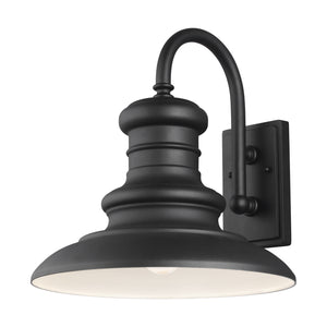 Generation Lighting. - OL9004TXB - One Light Outdoor Wall Lantern - Redding Station - Textured Black