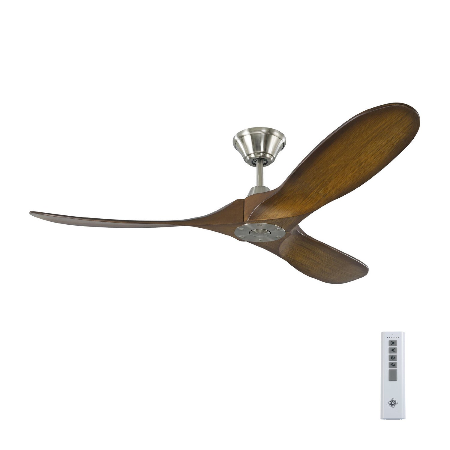 Visual Comfort Fan - 3MAVR52BSKOA - 52"Ceiling Fan - Maverick - Brushed Steel