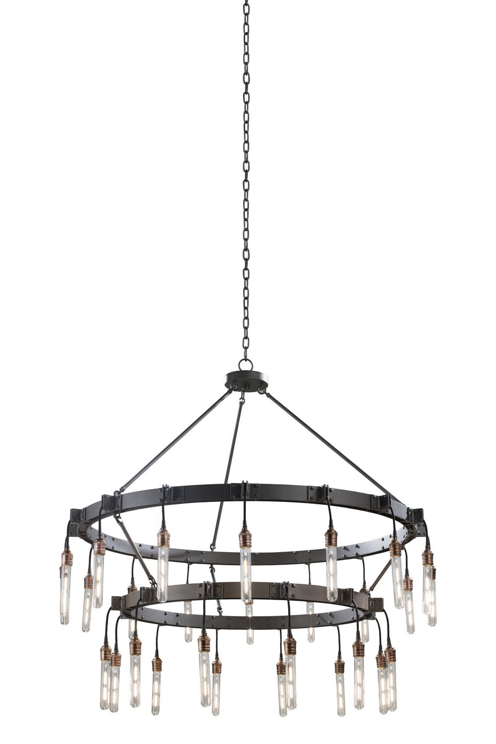 Kalco - 506273MGM - 28 Light Chandelier - Stuyvesant - Matte Gun Metal