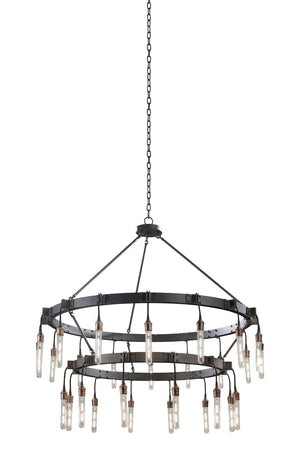 Kalco - 506273MGM - 28 Light Chandelier - Stuyvesant - Matte Gun Metal