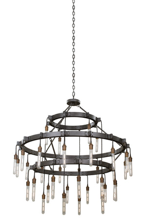 Kalco - 506274MGM - 36 Light Chandelier - Stuyvesant - Matte Gun Metal