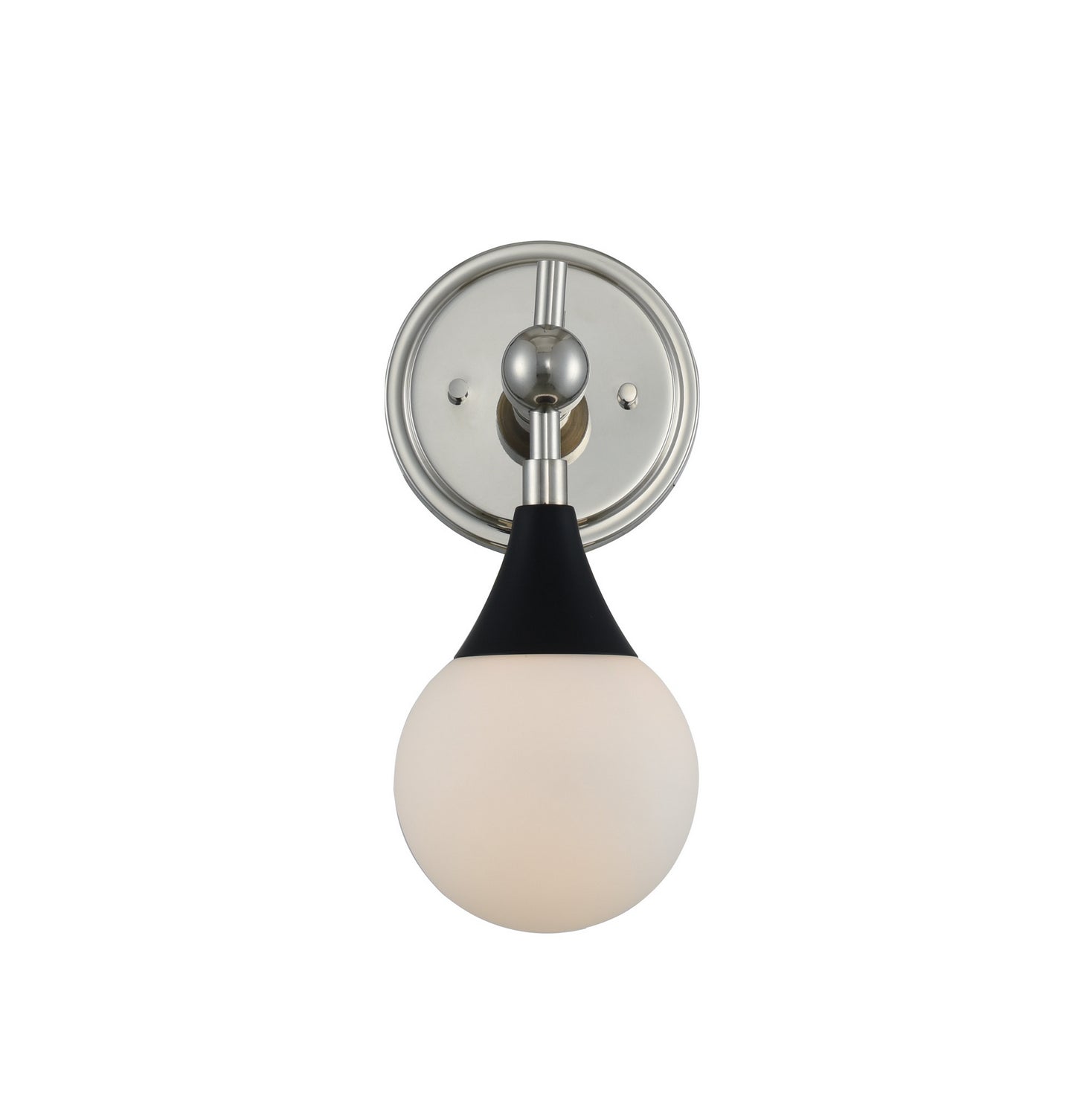 Kalco - 508531BPN - One Light Bath - Bogart - Matte Black w Polished Nickel