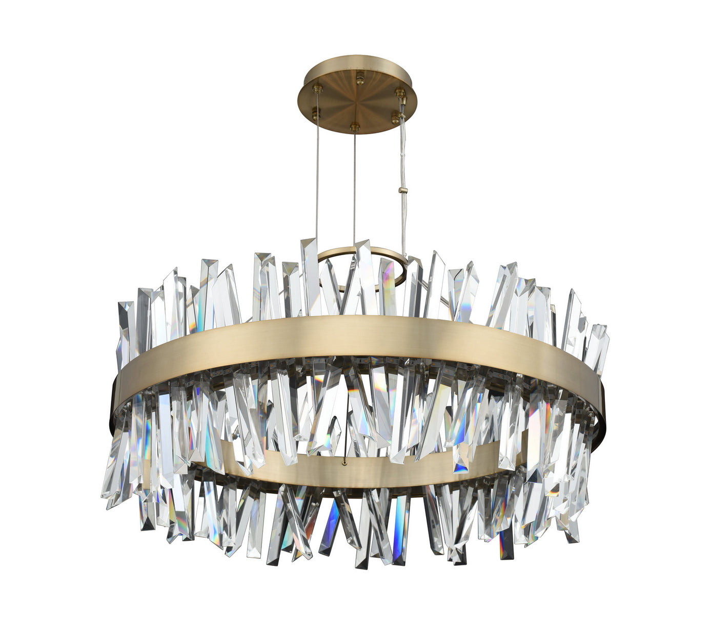 Allegri - 030255-038 - LED Pendant - Glacier - Brushed Champagne Gold