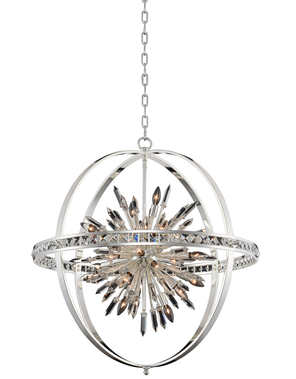 Allegri - 033652-014-FR001 - 24 Light Pendant - Angelo - Polished Silver