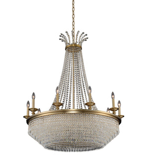 Allegri - 033972-044-FR001 - Ten Light Chandelier - Tavo - Winter Brass