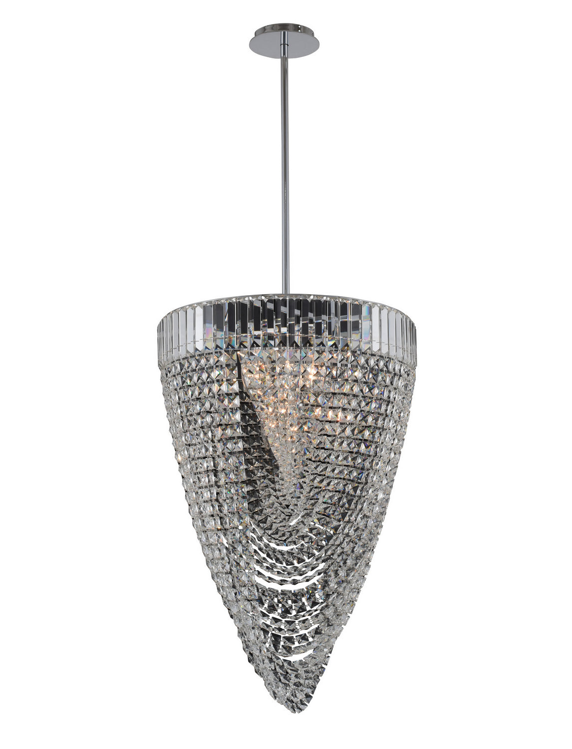 Allegri - 035350-010-FR001 - 12 Light Foyer Pendant - Mira - Chrome