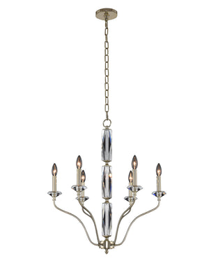 Allegri - 035670-041-FR001 - Six Light Chandelier - Savia - Champagne Gold