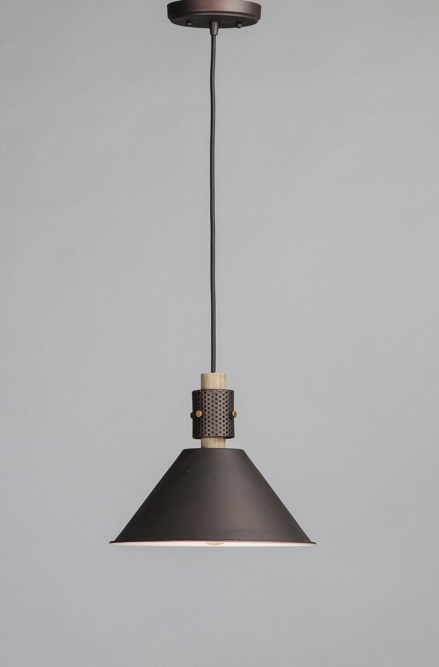 Maxim - 10089OIWWD - One Light Pendant - Tucson - Oil Rubbed Bronze / Weathered Wood