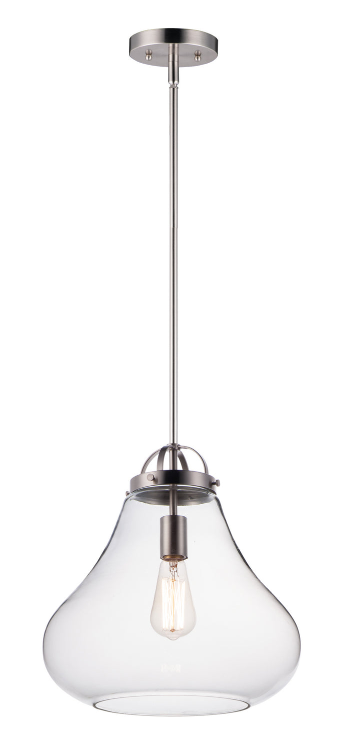 Maxim - 10093CLSN - One Light Pendant - Stella - Satin Nickel