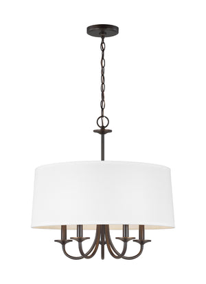 Generation Lighting. - 3320205EN-710 - Five Light Chandelier - Seville - Bronze