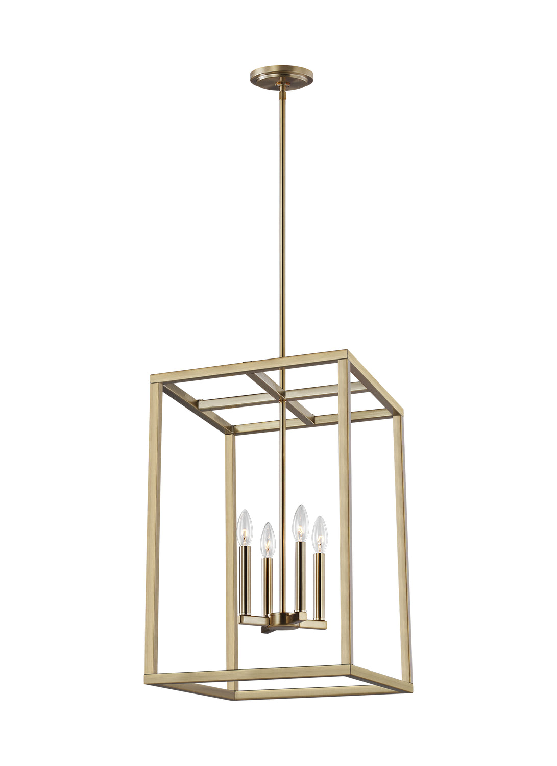 Generation Lighting. - 5134504EN-848 - Four Light Hall / Foyer - Moffet Street - Satin Brass