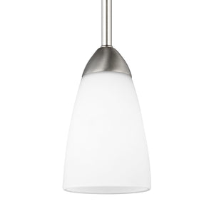 Generation Lighting. - 6120201-962 - One Light Mini-Pendant - Seville - Brushed Nickel