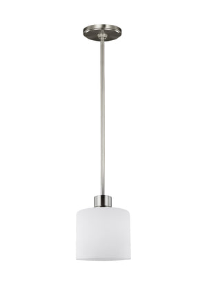 Generation Lighting. - 6128801-962 - One Light Mini-Pendant - Canfield - Brushed Nickel