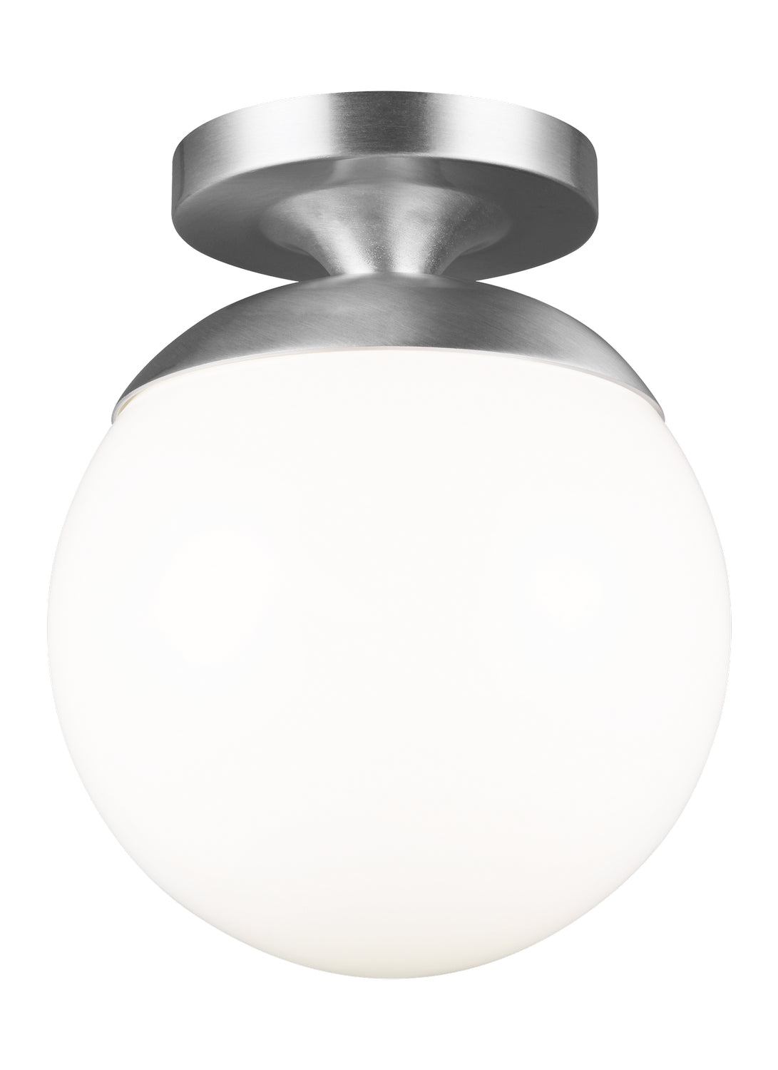 Visual Comfort Studio - 7518EN3-04 - One Light Wall / Ceiling Semi-Flush Mount - Leo - Hanging Globe - Satin Aluminum