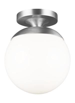 Visual Comfort Studio - 7518EN3-04 - One Light Wall / Ceiling Semi-Flush Mount - Leo - Hanging Globe - Satin Aluminum