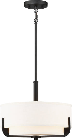 Nuvo Lighting - 60-6543 - Three Light Pendant - Frankie - Aged Bronze