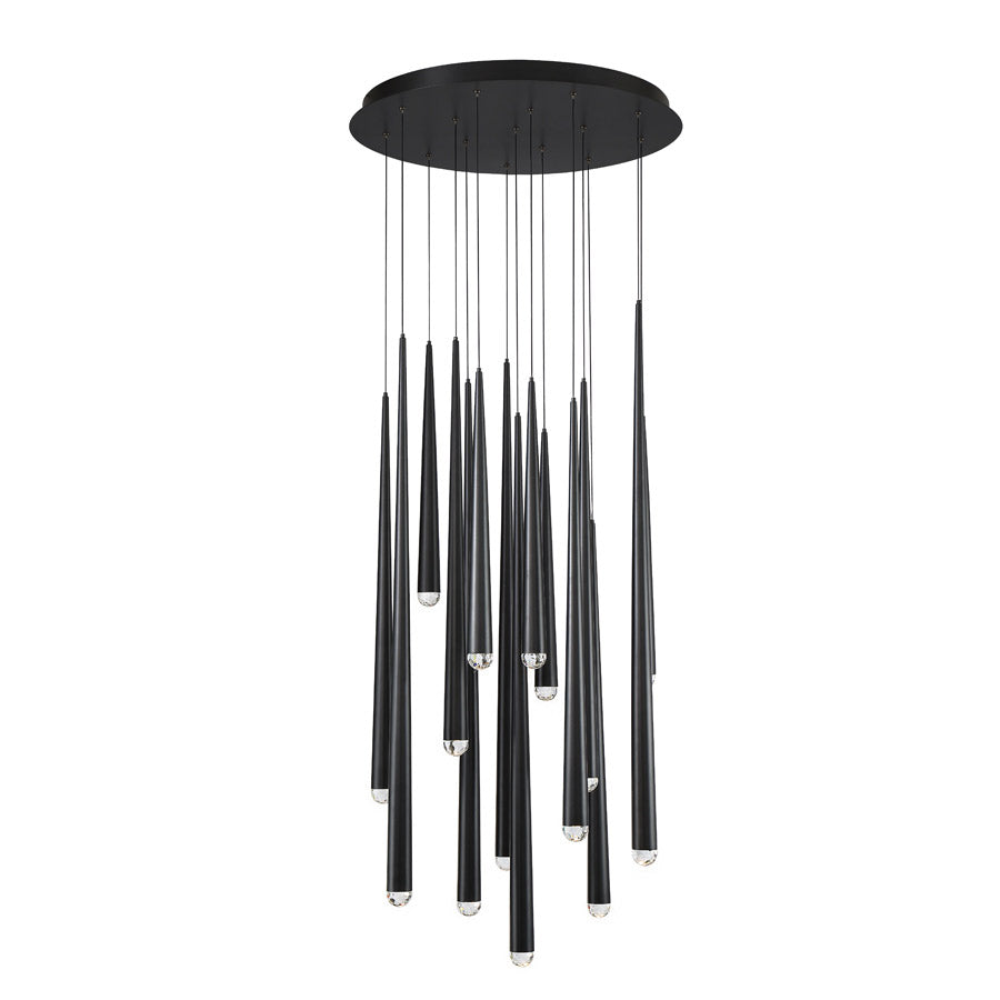 Modern Forms - PD-41715R-BK - LED Pendant - Cascade - Black