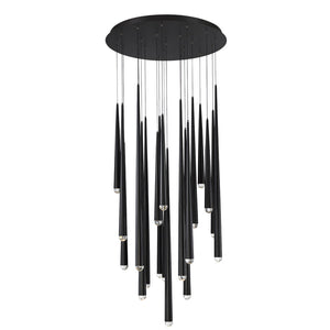 Modern Forms - PD-41721R-BK - LED Pendant - Cascade - Black