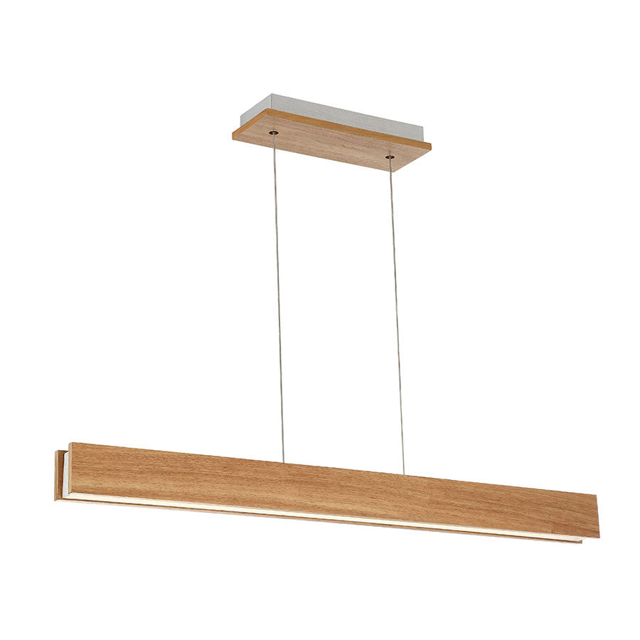 Modern Forms - PD-58738-WAL - LED Linear Pendant - Drift - Walnut