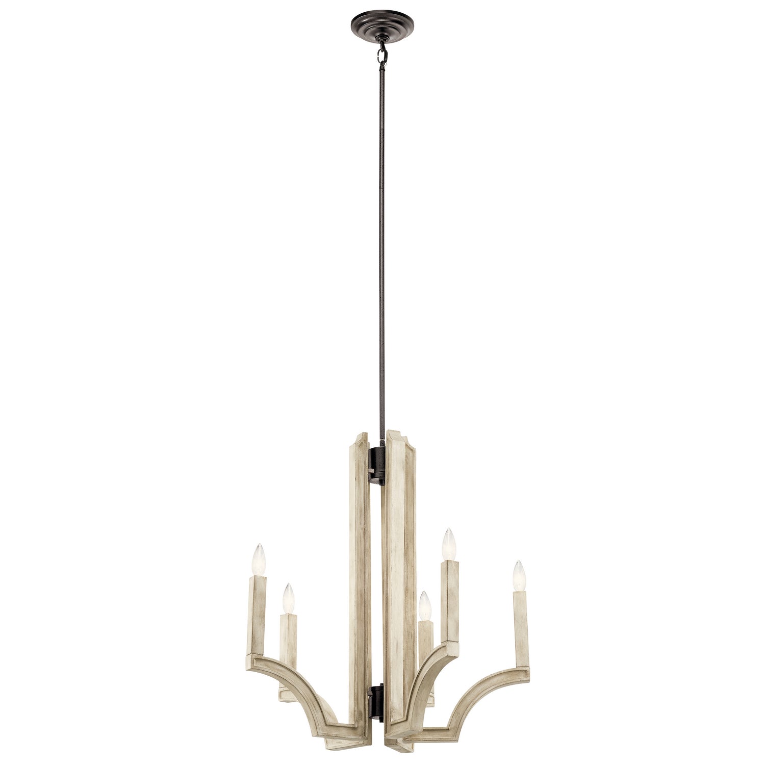 Kichler - 44260AVI - Five Light Chandelier - Botanica - Anvil Iron