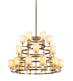 Meyda Tiffany - 190159 - LED Chandelier - Montecito - Brass Powder Coat