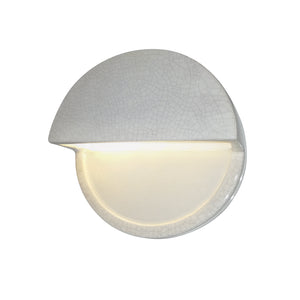 Justice Designs - CER-5610W-CRNI - LED Wall Sconce - Ambiance - White Crackle w/ Ink w/ White Crackle w/ No Ink