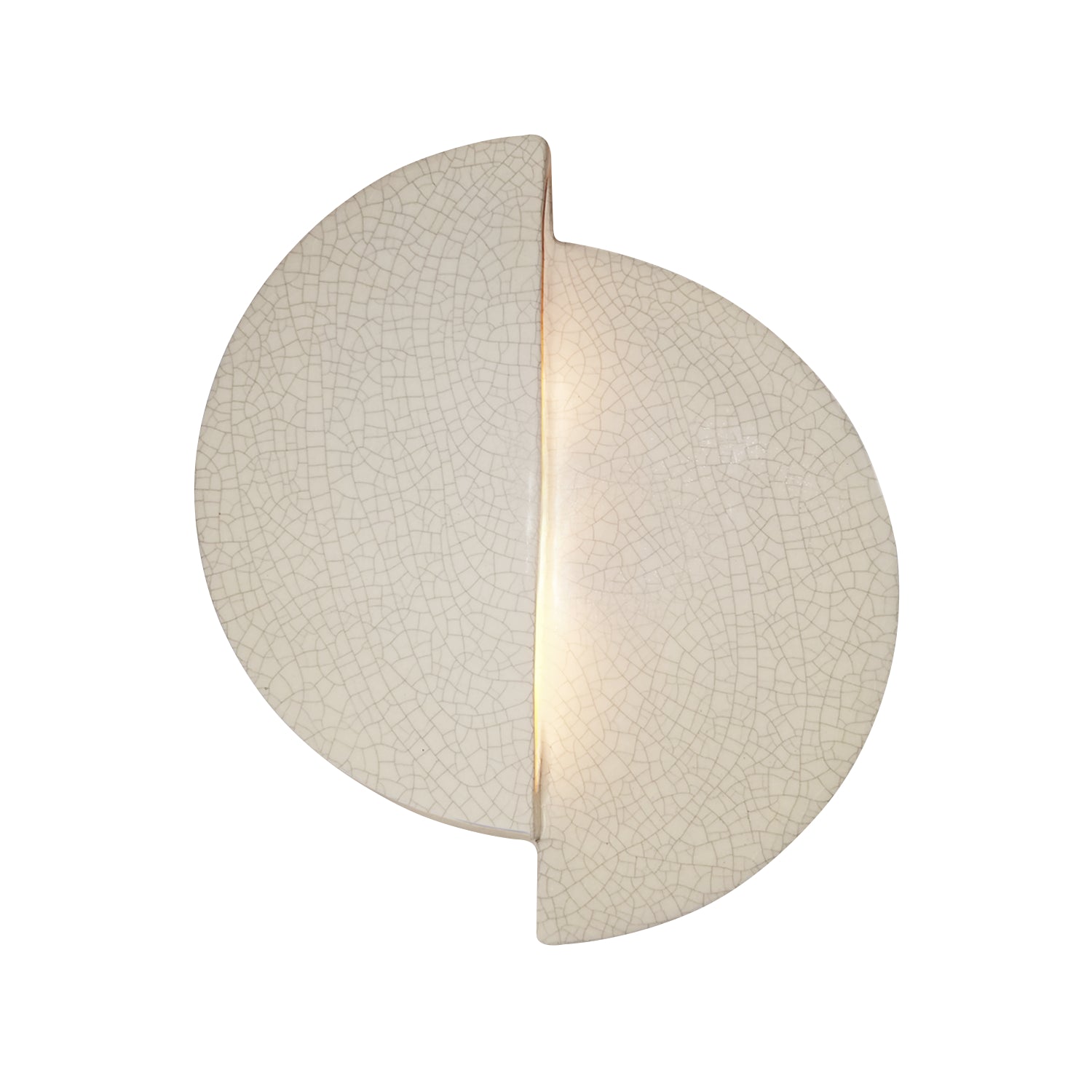 Justice Designs - CER-5675-CRK - LED Wall Sconce - Ambiance - White Crackle