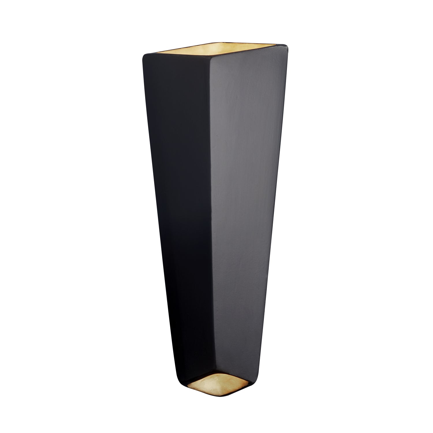 Justice Designs - CER-5825-CBGD - LED Wall Sconce - Ambiance - Carbon Matte Black w/Champagne Gold