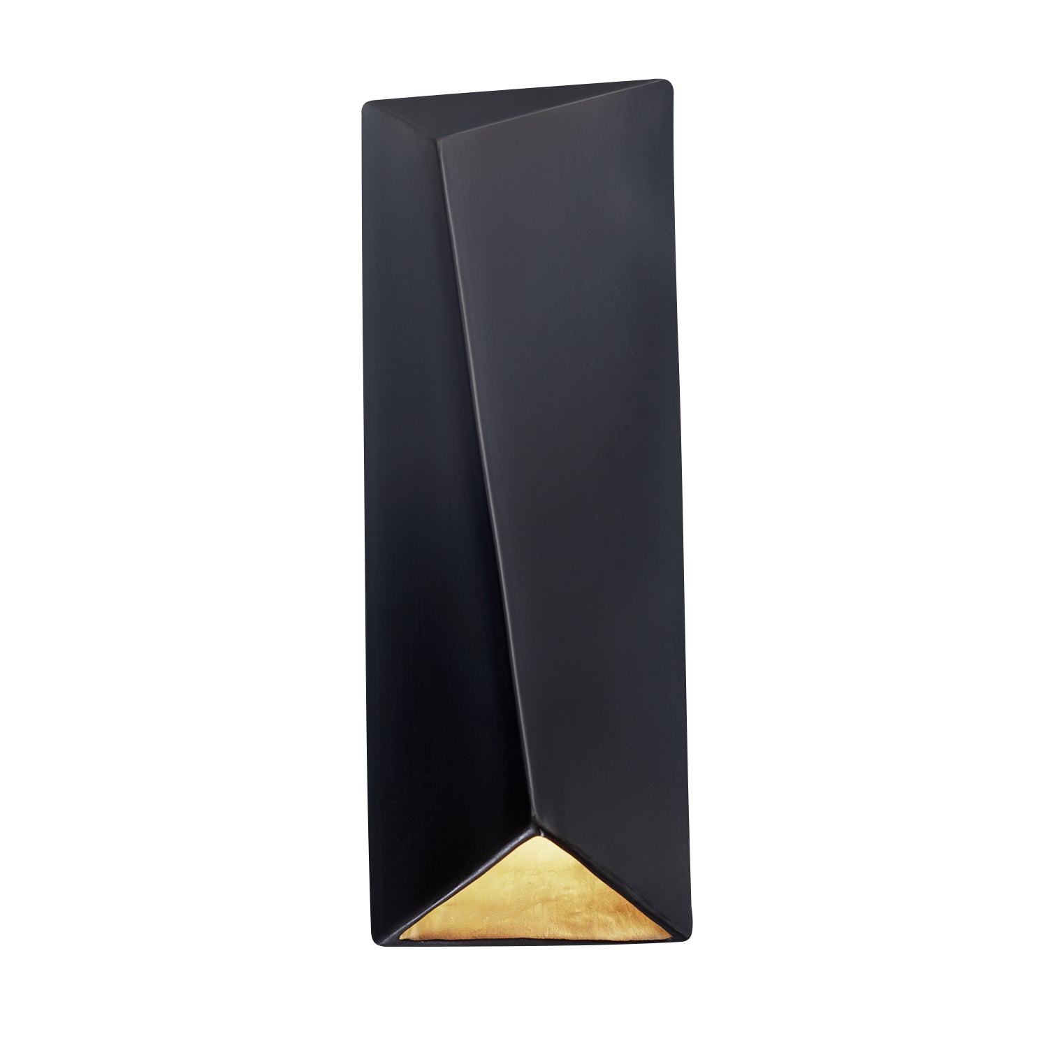 Justice Designs - CER-5890W-CBGD - LED Wall Sconce - Ambiance - Carbon Matte Black w/Champagne Gold