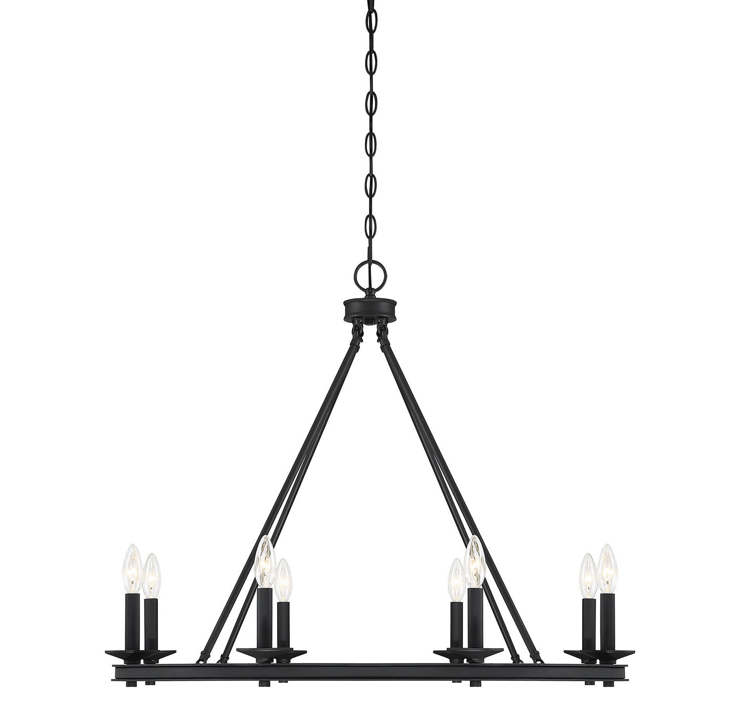 Savoy House - 1-308-8-89 - Eight Light Chandelier - Middleton - Matte Black