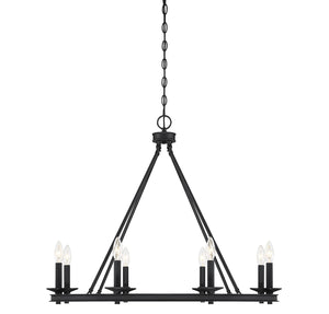 Savoy House - 1-308-8-89 - Eight Light Chandelier - Middleton - Matte Black